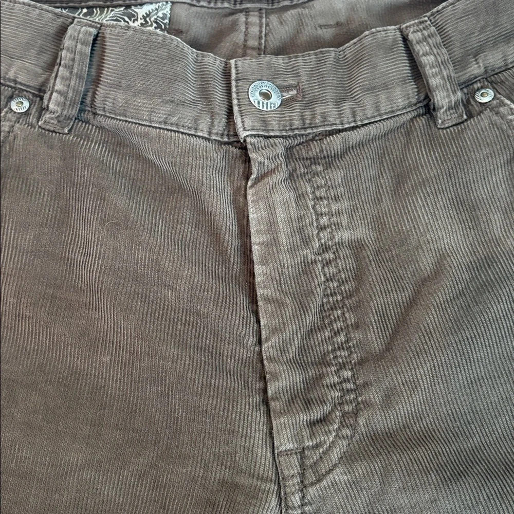 Hiltl trouser olive green men’s corduroy 5-pocket pants 36x34 98% cotton
